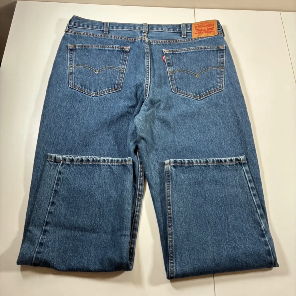 Levi's 550 Relaxed Fit Jeans 40x30 Blue Denim Tapered USA Cowboy